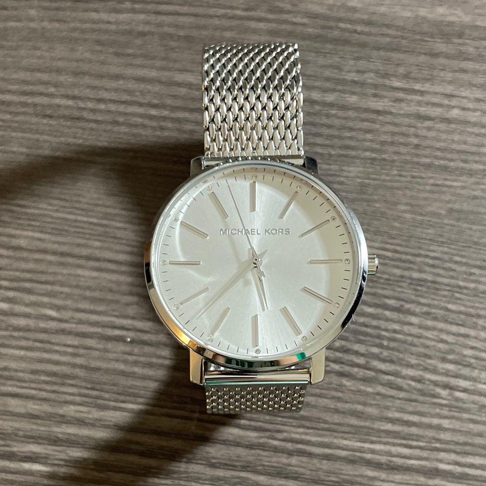 Kors Women's Pyper Three-Hand Steel Watch Silver BNWOT
